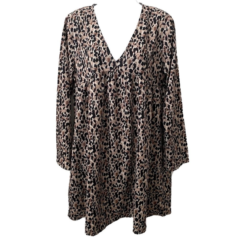 No Label, Cheetah Print Baby Doll Dress
